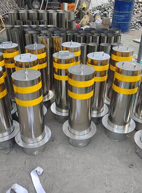 304不锈钢警示柱路桩新款手提预埋活动加厚隔离桩U型挡车器防撞柱