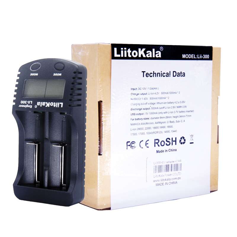 LiitoKala Lii-300 18650/26650液晶充电器 电池容量测试/内阻