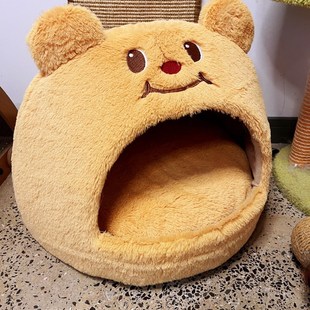 猫窝冬天保暖封闭式 猫咪睡窝宠物用品 安全感猫屋四季 通用猫床冬季