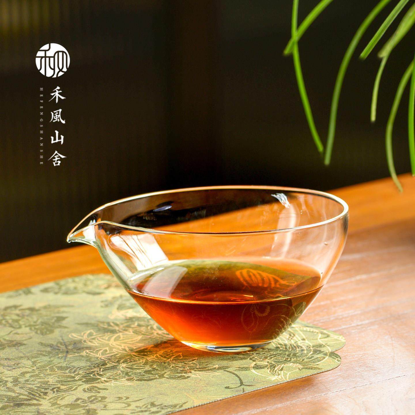 禾风 中式耐热玻璃公道杯 加厚家用大号茶海功夫茶具分茶器茶漏套,餐饮具,公道杯,淘宝优惠券,粉丝福利购,淘宝优惠卷