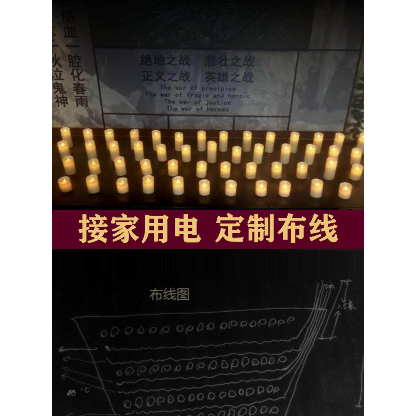 220V接线Led人工数字蜡烛灯插件和即用型墙壁软装饰氛围灯装饰,节庆用品/礼品,蜡烛,淘宝优惠券,粉丝福利购,淘宝优惠卷
