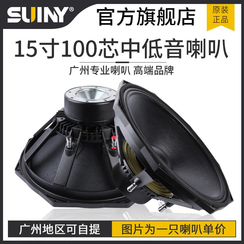 SUINY/蜀音15寸低音喇叭八角PS15钕磁100芯大功率防水远程娱乐箱