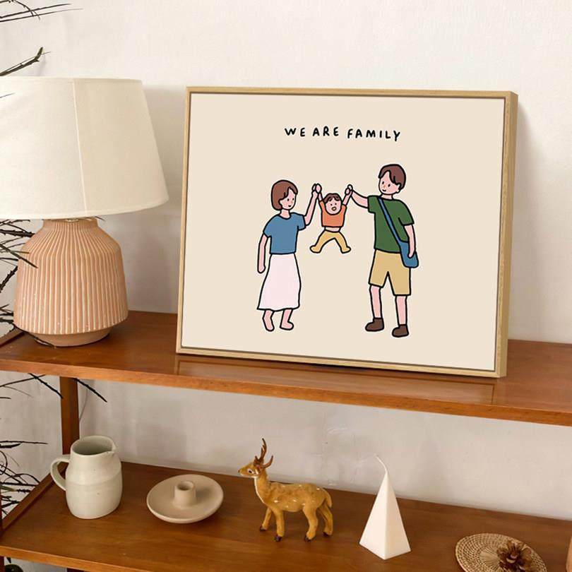 ins风温馨客厅装饰画儿童房挂画日系简约卡通系卧室壁画摆画,家居饰品,现代装饰画,淘宝优惠券,粉丝福利购,淘宝优惠卷