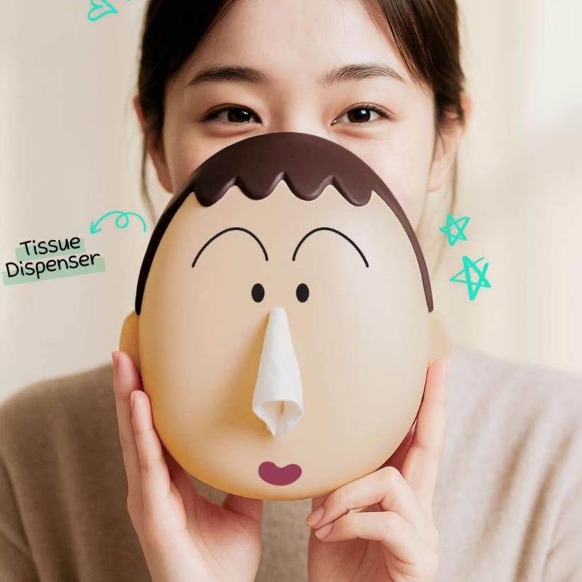 韩国蜡笔小新卡通阿呆创意家居卫生纸盒桌面搞怪摆件餐巾纸抽盒礼,收纳整理,纸巾盒,淘宝优惠券,粉丝福利购,淘宝优惠卷
