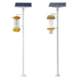 户外太阳能杀虫灯果园农业虫诱蛾灯变频振动鱼塘茶园庭院养殖