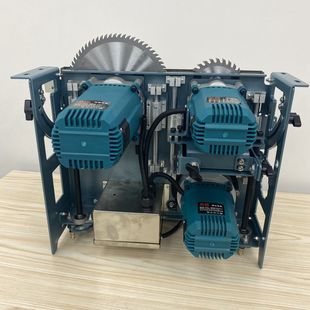 亮匠新款一键微调手动电动升降有刷无尘子母锯木工装修专用推台锯