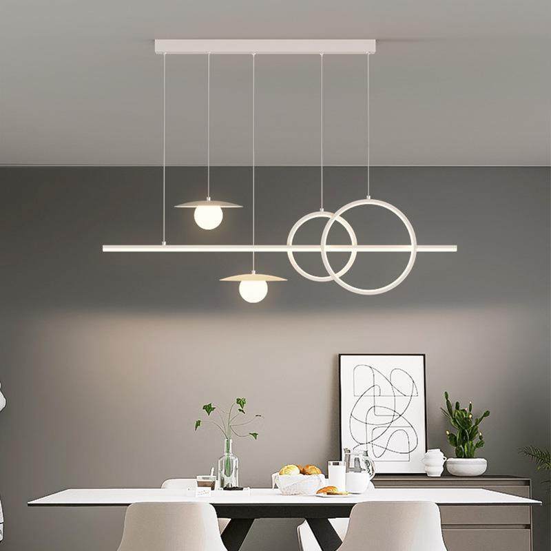 2025新款餐厅吧台吊灯现代北欧茶室长条吊灯大气饭厅简约风格灯饰