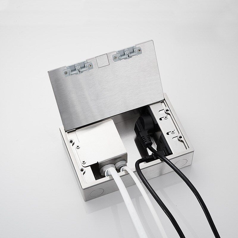 全铜防水地插座隐藏式隐形嵌入式纯平地插插座净水器Y水管插座一