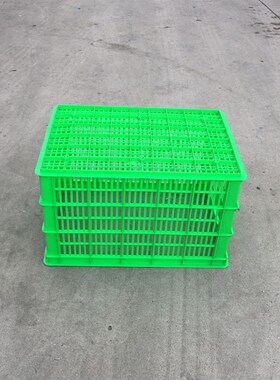 蓝色塑料周转筐加厚n680塑胶周转筐网眼镂空收枘筐运输配送中转框