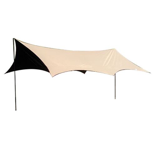 全遮光天幕零透光户外露r营帐篷黑胶蝶形遮阳帐篷25MM支撑加粗