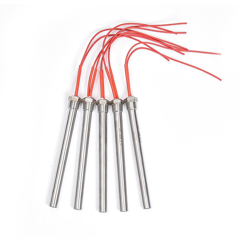 不锈钢单头加热管 暖气片电热棒 单端F电热管 4分6分1寸螺纹发热