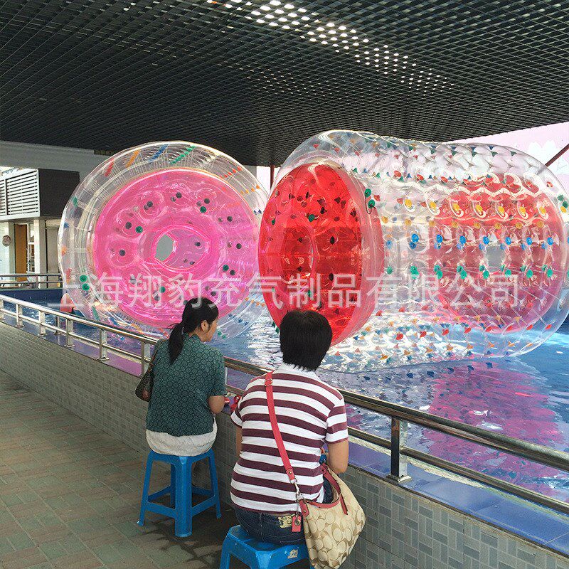 充气水上a滚筒球儿童游乐设备PVC透明水上步行球夏季水上游艺设施