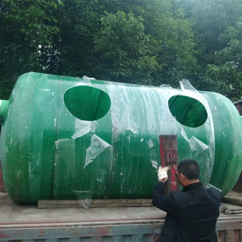 1-100立方玻璃钢化粪池 一体缠绕防腐处理 家用三格式Z沉淀池储罐