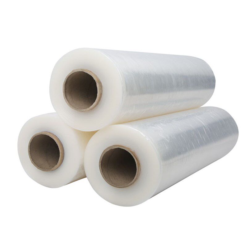 50cm宽PE缠绕k膜 2.5kg透明工业用包装拉伸膜托盘物流打包膜