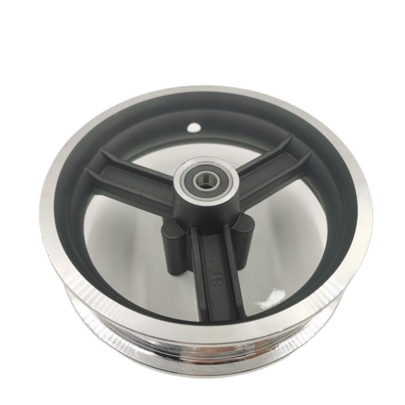 适用KUGOO M4-滑板车前轮w毂 10寸M4电动滑板车轮毂配件铝合金轮