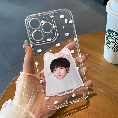 iPhone15pm小众OPPORENO16华为PURA90苹果13透明荣耀600ins风软适用14PLUS手机壳创意小米17ProMax小猫杨博文