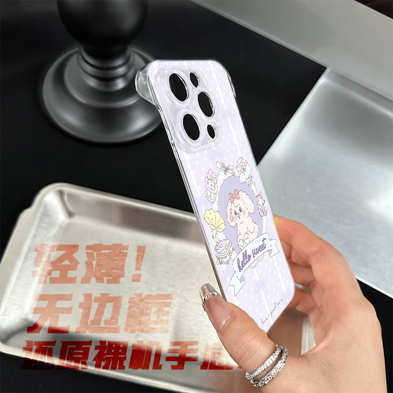 华为mate70手机壳带支架OPPOReno14硬13promax高级感苹果16无边框a5透明iPhone15适用12超薄玩偶熊红米TURBO4