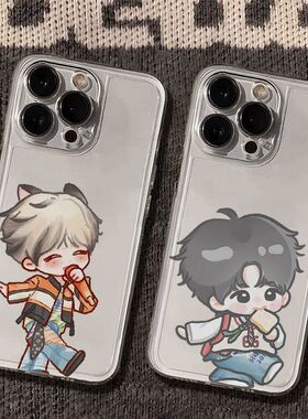 苹果17唱歌梓渝朋朋OPPOReno14卡通透明iPhone11软小米15适用华为Nova12可爱13ProMax手机壳16PLUS华为PURA80