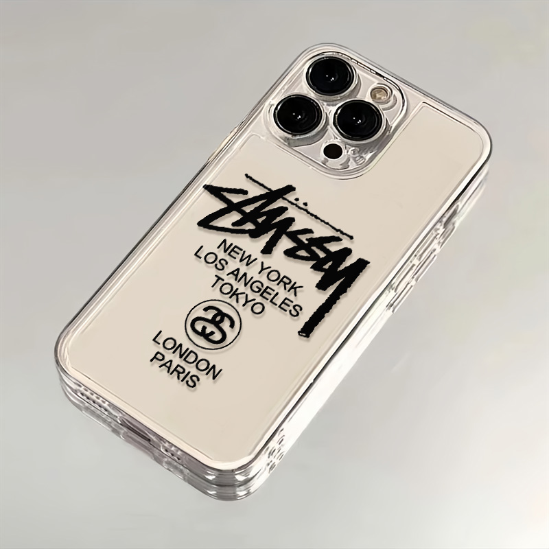 iPhone15适用创意斯图西12promax高级感华为P70小众苹果14plus手机壳16透明软荣耀OPPOfindx8新款113VIVO小米