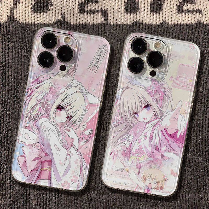 苹果17ProMax透明16PLUS适用14软Nova15Ultra古早樱花少女iPhone12华为mate80二次元手机壳Reno13卡通红米K90