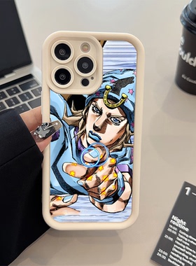 苹果17pm手机壳软16plus适用iPhone13糖果1512ProMax新款JOJO乔尼动漫华为NOVA14ULTRA潮酷荣耀x50gt