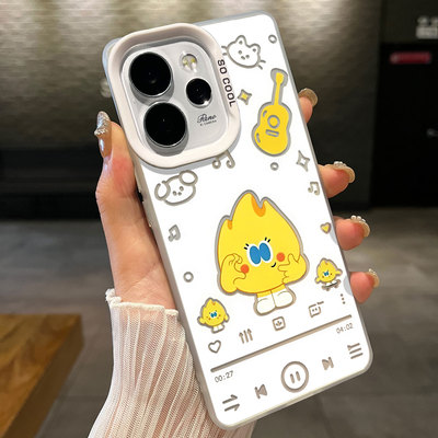 适用iPhone13苹果15创意彩银16ProMax硬14PLUS高级感手机壳可爱檀健次Q版小炭火适用华为MATE80适用小米17MAX