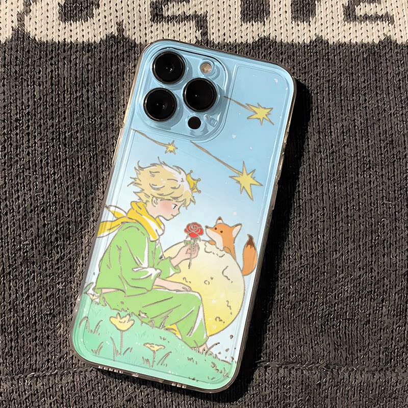 卡通15PLUS适用华为Nova12活力手机壳IQOO13狐狸星球王子16透明软ins风iPhone14苹果17红米K90ProMax一加ACE6