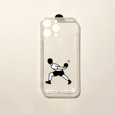 OPPOFindx8新款苹果12乒乓球小人适用华为NOVA13小众15plus小米iPhone16ProMax手机壳软真我gt7pro个性iQOOz9