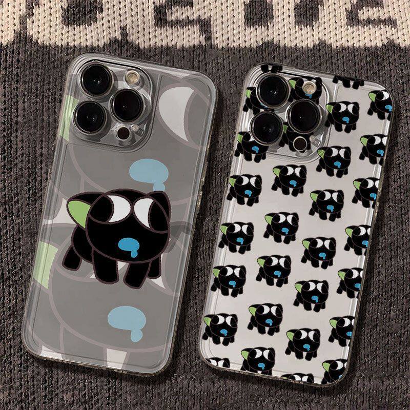苹果13新款iPhone16透明15适用14plus手机壳12promax软痴呆罗小黑红米TURBO4卡通一加ACE3创意VIVOS30PROMINI