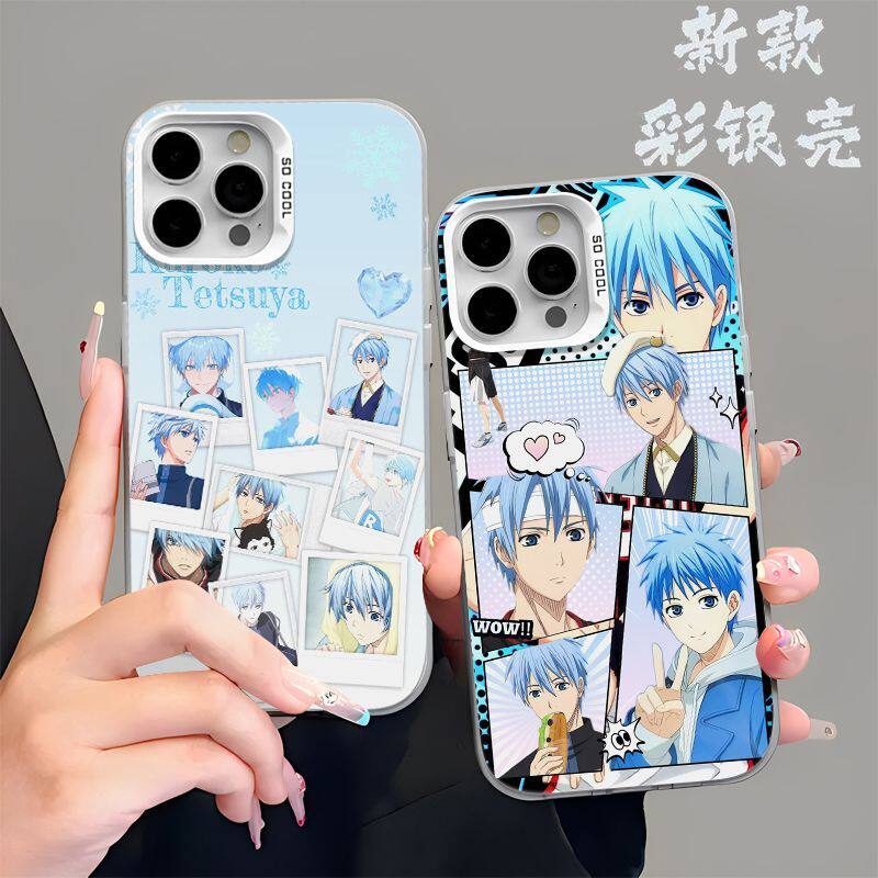 黑子的篮球黑子哲也手机壳适用小米17T/OPPORENO16适用iPhone13苹果15创意彩银18ProMax硬14PLUS高级感手机壳