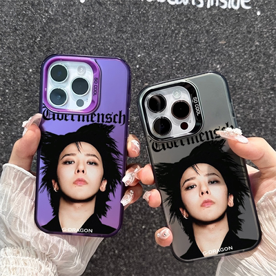 OPPOFindx8权志龙GD专辑OPPO苹果14plus彩银iPhone13适用16ProMax手机壳硬15高级感12新款真我NEO7X个性x100s