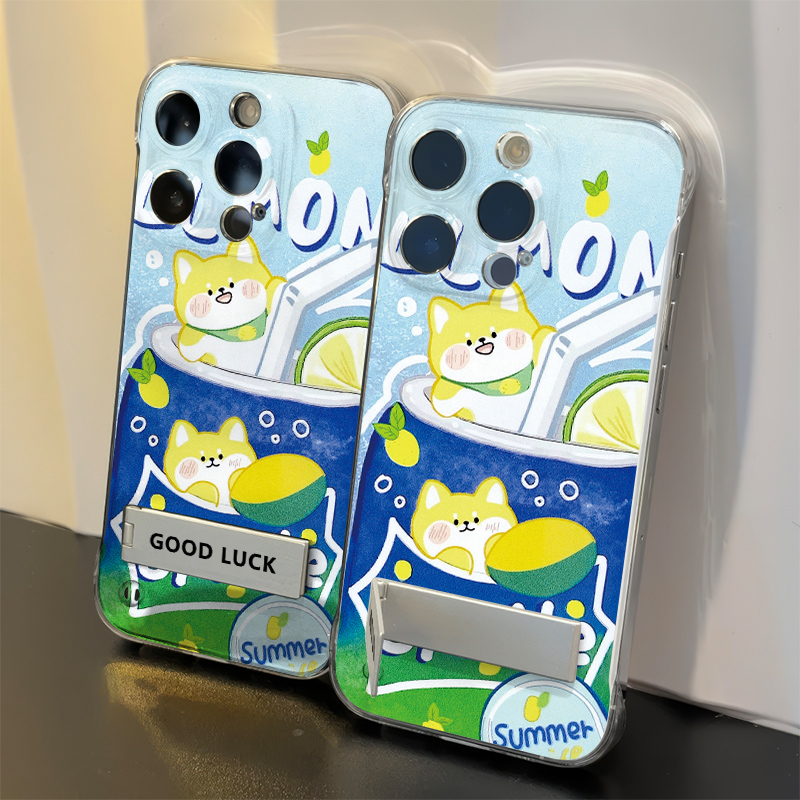 小米15Ultra高级感iPhone16适用苹果13无边框透明12promax手机壳带支架OPPOReno14硬超薄VIVOS30雪碧狗狗x200