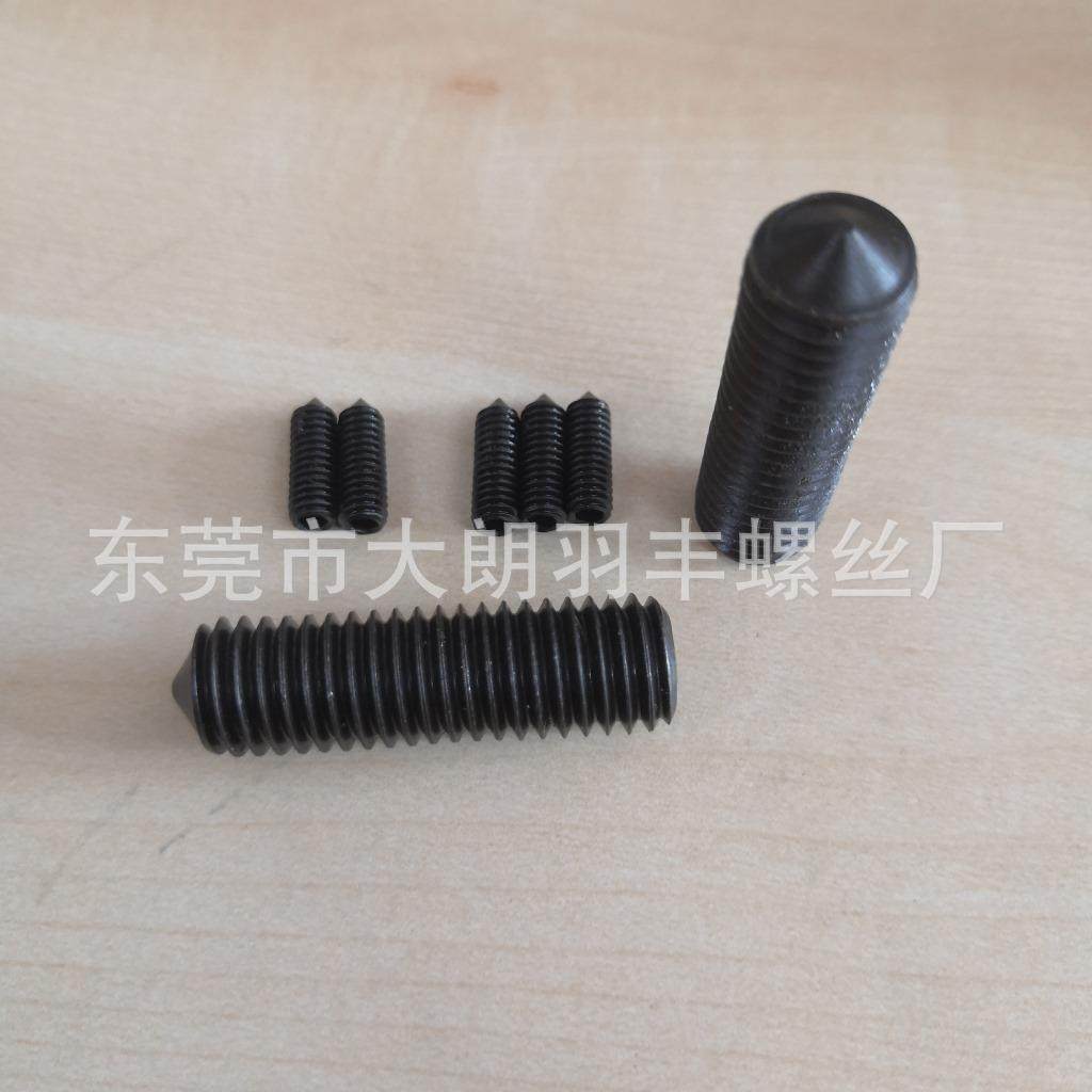 M8机米12.9级紧定螺丝,机米,尖头止付螺丝ISO4027紧定螺钉