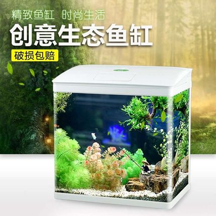 鱼缸客厅2024新款制氧过滤一体机小型免换水电视柜旁小鱼缸自循环