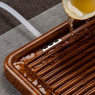 茶托盘茶具办公室用干泡茶台茶海竹制电木款 高端茶盘家用2024新款