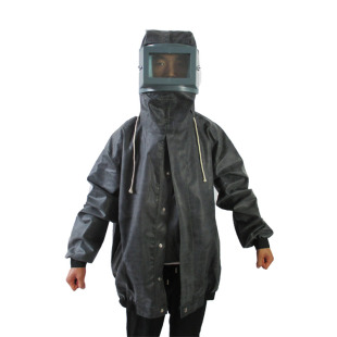 鸿浩加厚防水喷砂服打砂衣帆布喷水砂分连体冲砂喷沙服专用防护服