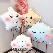 韩式 糖果色爱心定制桃心沙发靠垫心形抱枕毛绒公风结婚压床