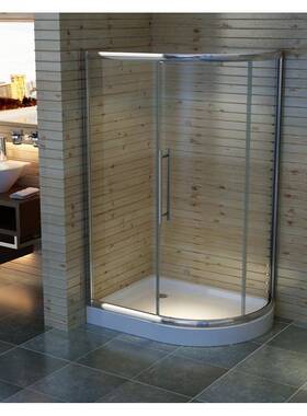 出口欧洲一字型砂玻磨璃简约淋浴风EN121屏50玻璃浴认证PPR淋房