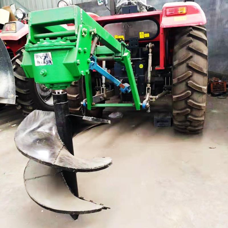 小型钻坑机农用孔拖拉后机NET挂式钻机木移栽四轮车带式钻树窝机