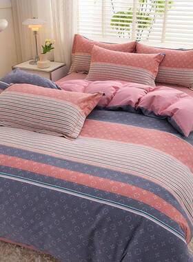 加厚磨毛四被件套10pxx10032品0纯通棉床单套婚庆床上用用四季