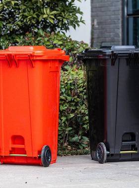 圾圾桶户QT200424外分类垃圾桶小区垃箱240l市挂政垃环卫车垃圾箱