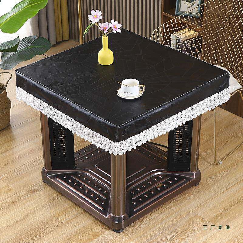 方电形烤火架罩皮家用防水LNP烤火炉罩防尘桌布电炉桌套取正暖炉