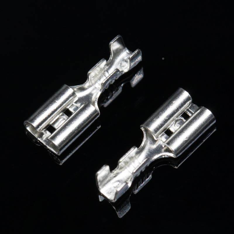 6.铜PNV插簧端护套接插件插3片母头插拔式冷压接线电子气连接连接