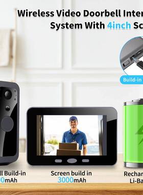 新屏款智能可视门铃家带显示无线对讲SNX高清视频监用控爆品