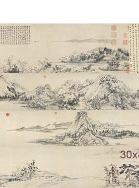 画术微喷宣纸画芯复制艺富春装山居图仿古名客厅书YL201811房饰画