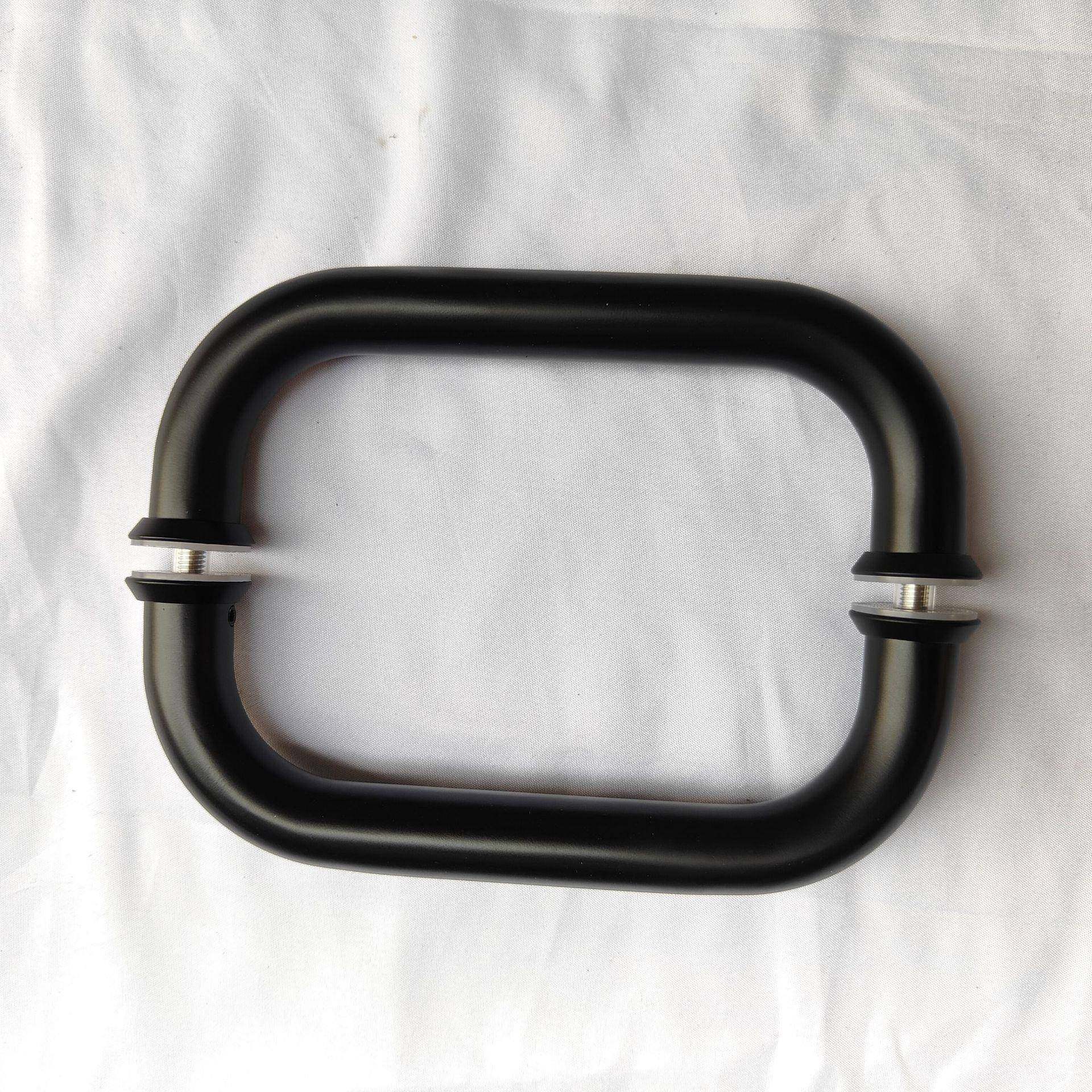 管门拉手门手把圆不拉锈钢手把手加厚门把QXM手玻璃门实木门窄框