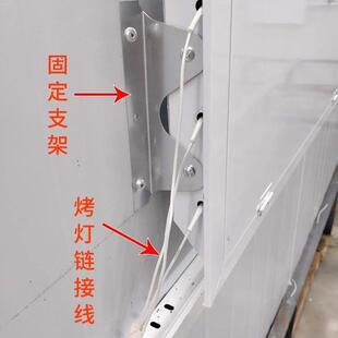 烤房漆车烤灯红外线灯管双三碳纤维卤加素热HUX管3kw汽喷烤漆房配