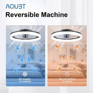 中山工卧厂款 Ul认证室风新扇灯现代简约卧室吸顶灯DXQ餐厅011v