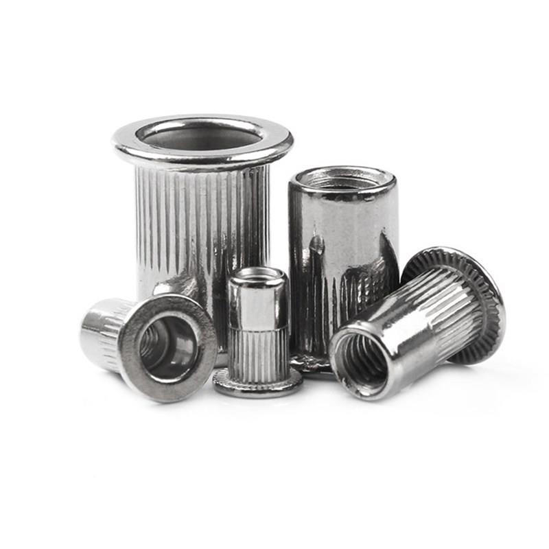 厂家销150pcs盒不组锈钢拉铆螺母PGO平头直竖纹铆螺母合+1PC装工