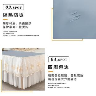 革茶几套皮防水防油全包客罩厅长F77MSS7S方 茶几桌形布防尘罩新款